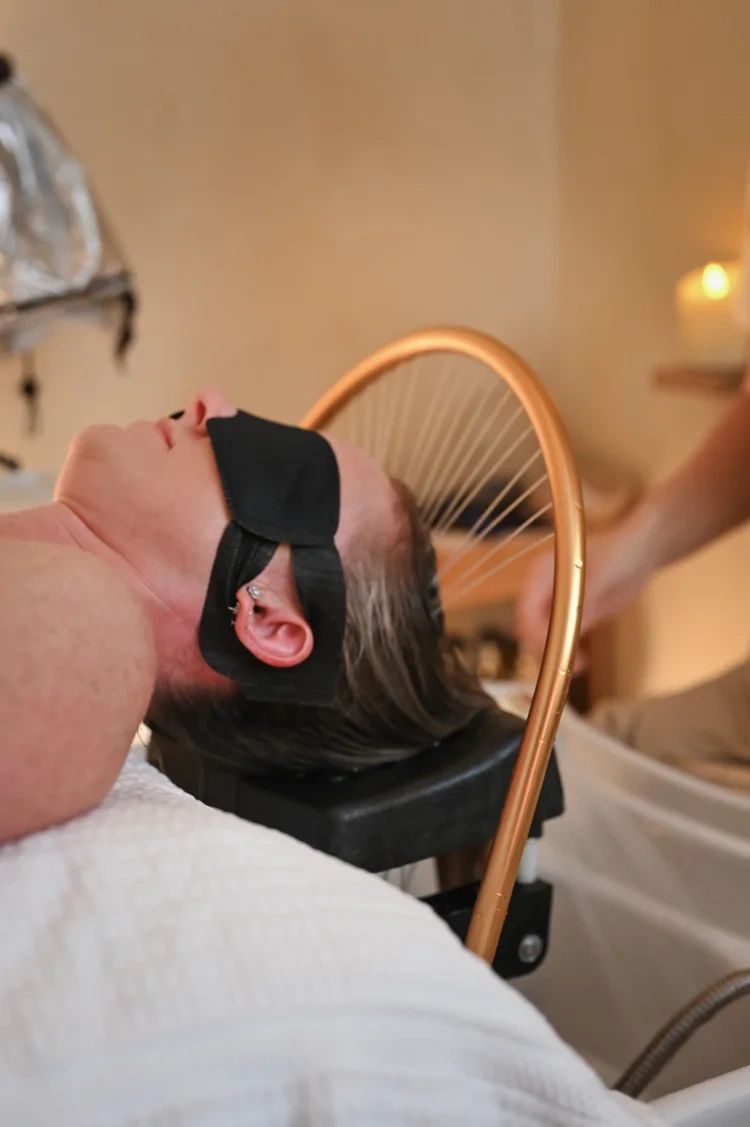 Head spa treatment at P&T Day Spa